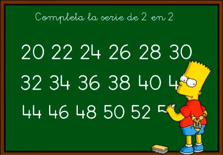 Completar series de números